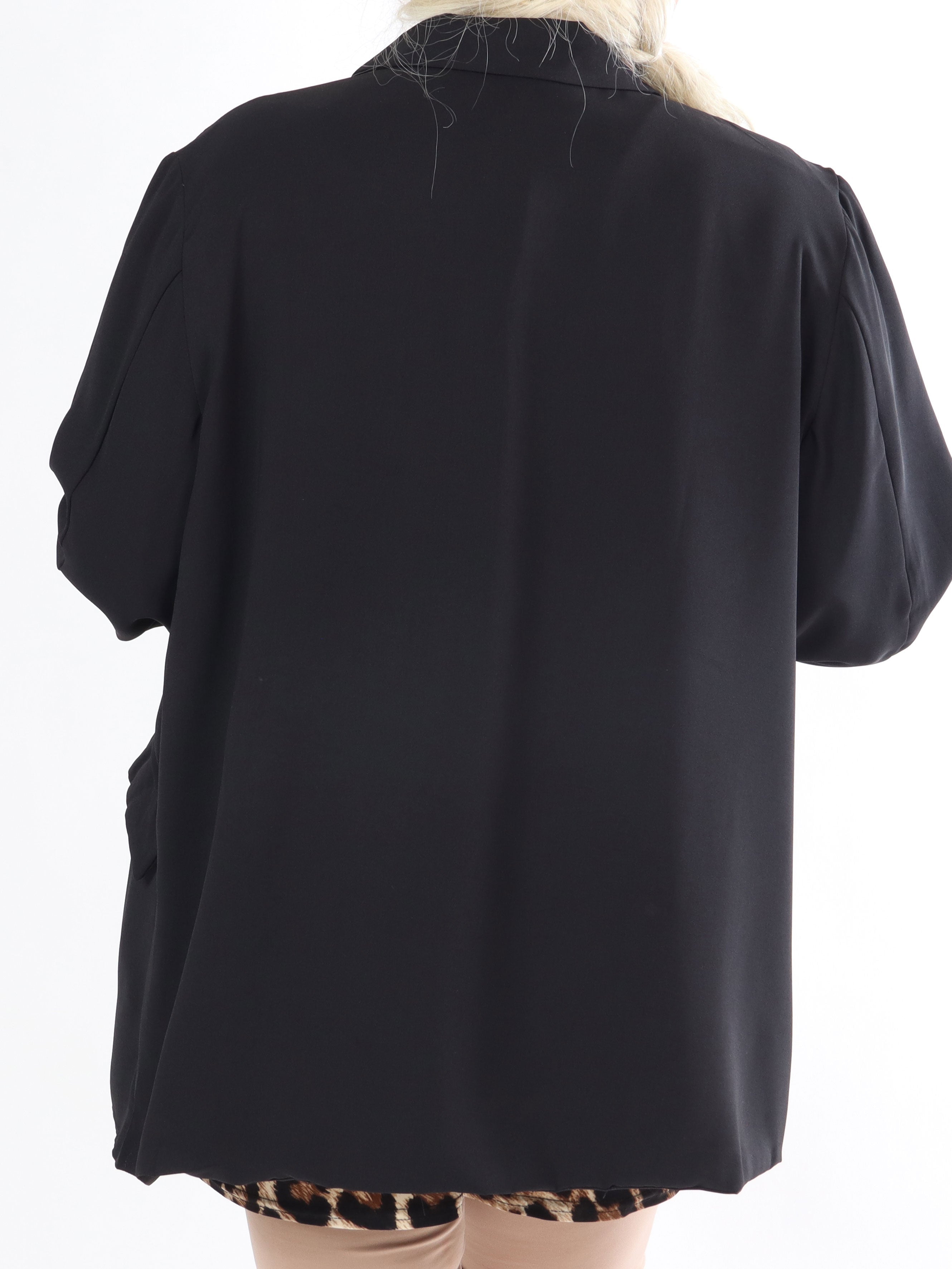 Vilja - Svart lätt blazerjacka